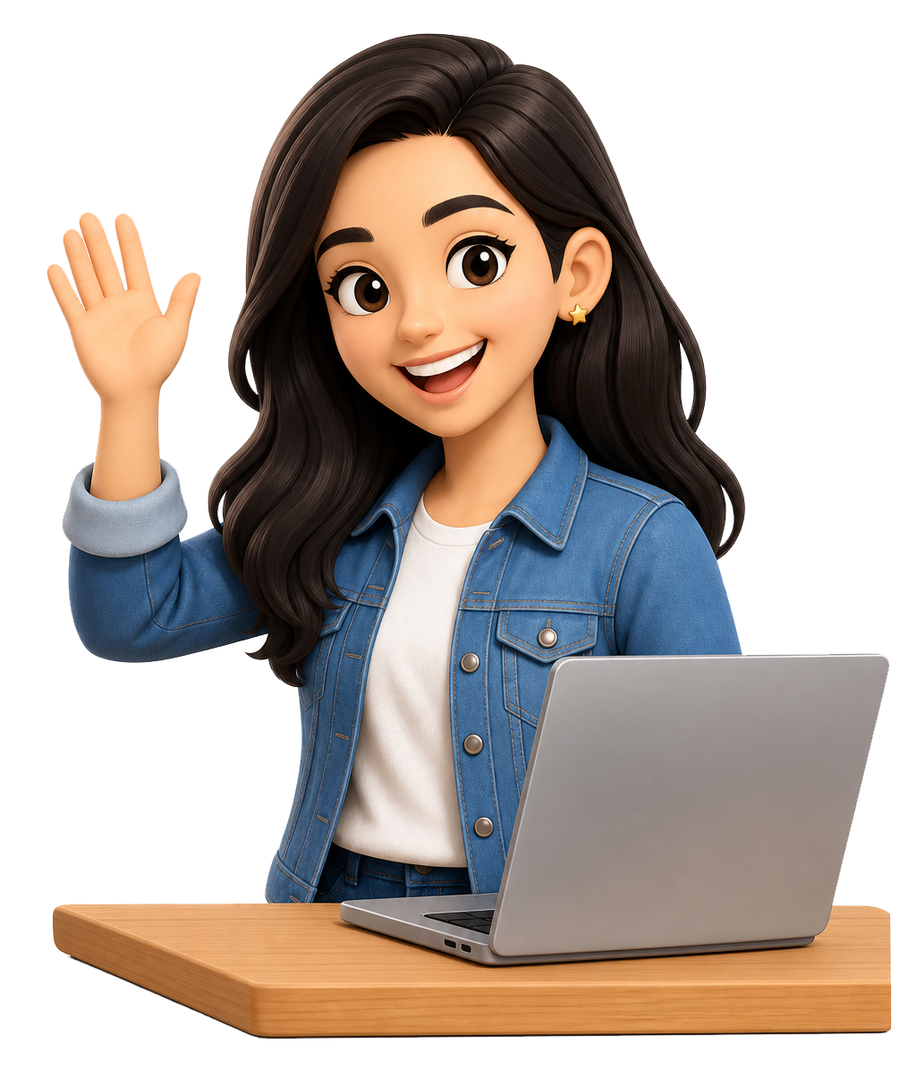Studio team member waving hello